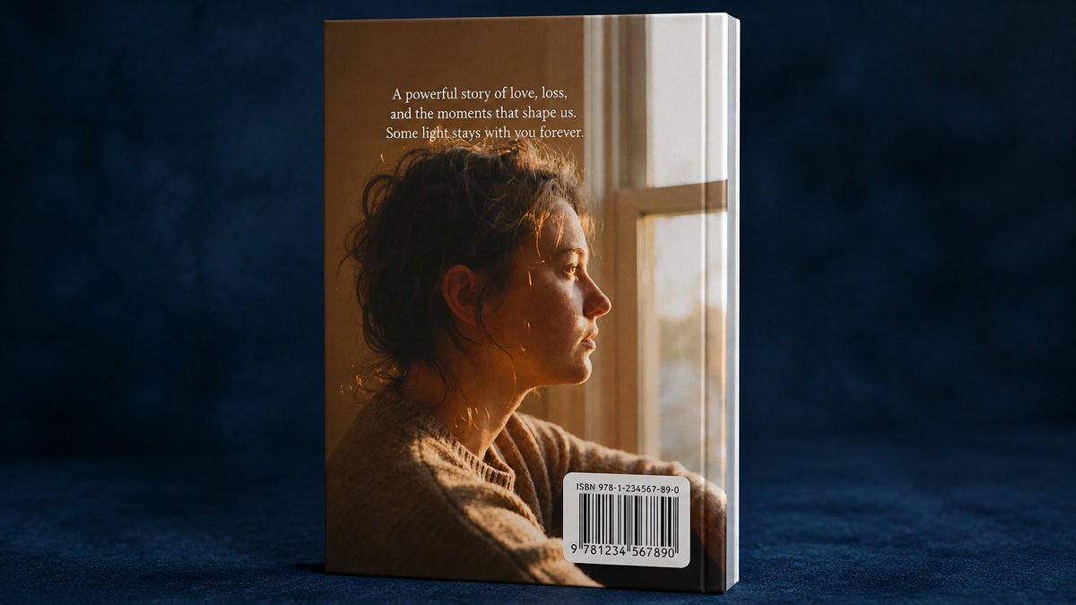 Trade book back cover with ISBN barcode